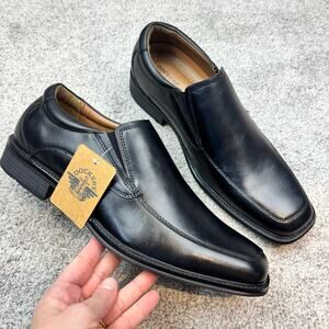 New! Dockers Black Comfort Flex Slip on Loafers size Men's 12 WIDE